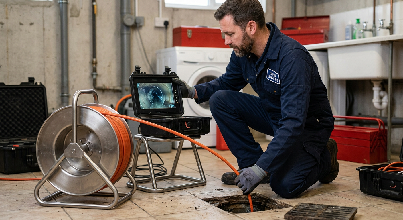 Inspection caméra endoscopique de canalisation à Clichy