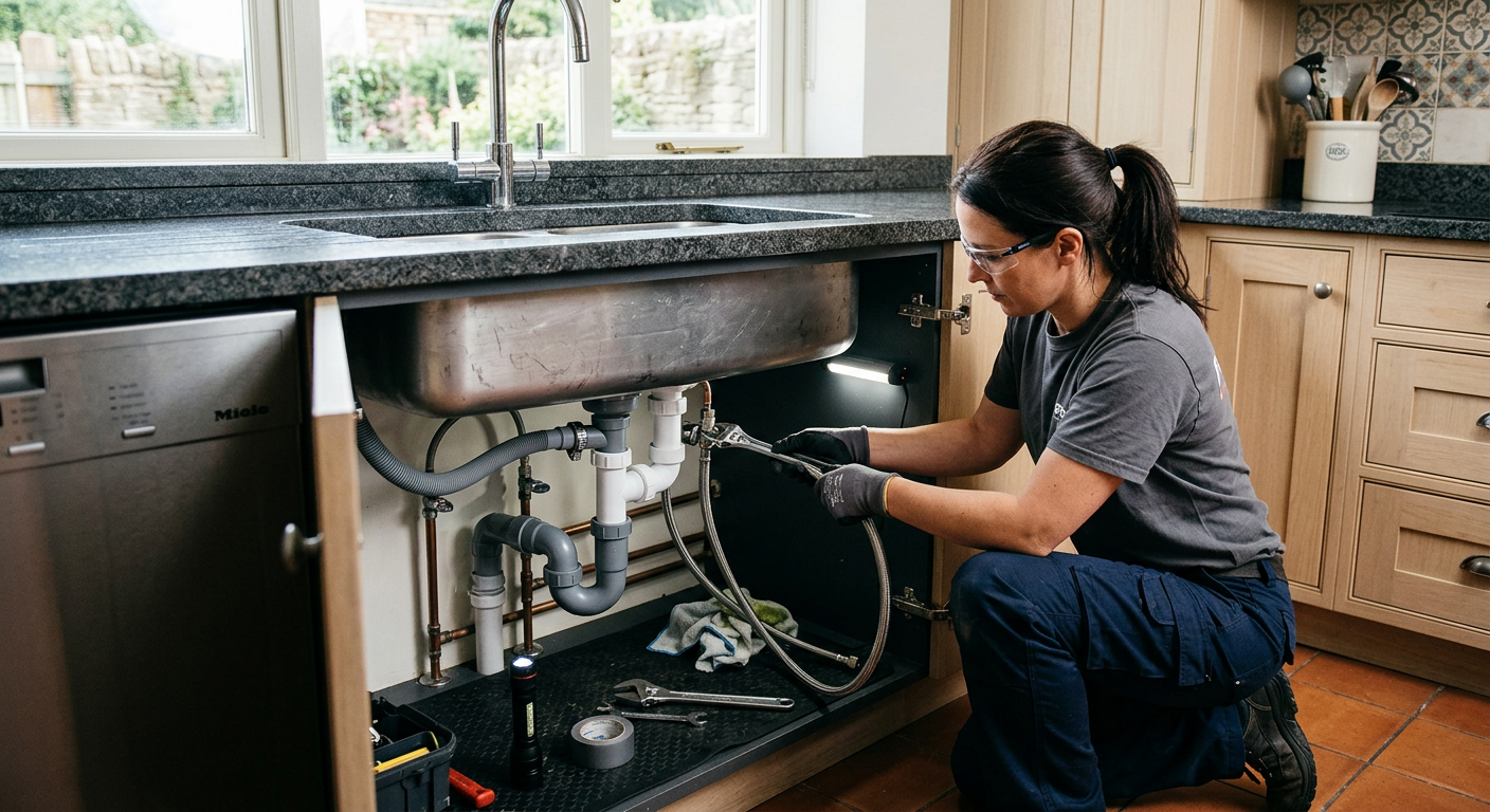 Installation plomberie cuisine avec pose d'évier à Clichy
