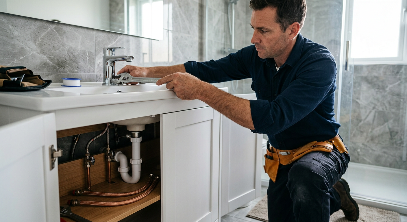 Pose de mitigeur chromé par un plombier à Clichy
